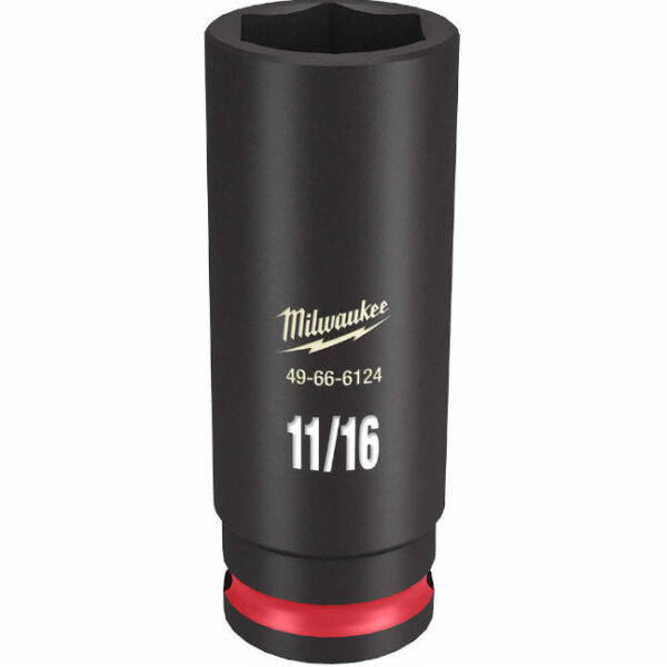 Milwaukee 49-66-6124 SHOCKWAVE™ Impact Duty 3/8" Drive 11/16" Deep 6 Point SAE Socket