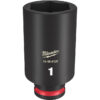 Milwaukee 49-66-6129 SHOCKWAVE™ Impact Duty 3/8" Drive 1" Deep 6 Point SAE Socket Milwaukee 49-66-6129 SHOCKWAVE™ Impact Duty 3/8" Drive 1" Deep 6 Point SAE Socket