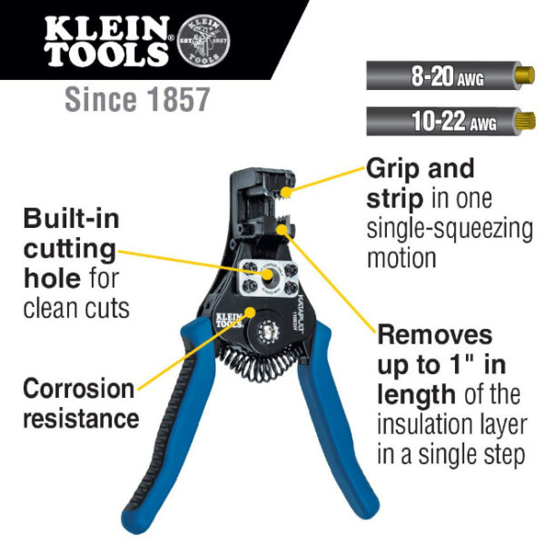 Klein 11063W Katapult® Wire Stripper / Cutter Klein 11063W Katapult® Wire Stripper / Cutter