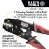 Klein 3005CR Ratcheting Crimper 10-22 AWG Insulated Terminals