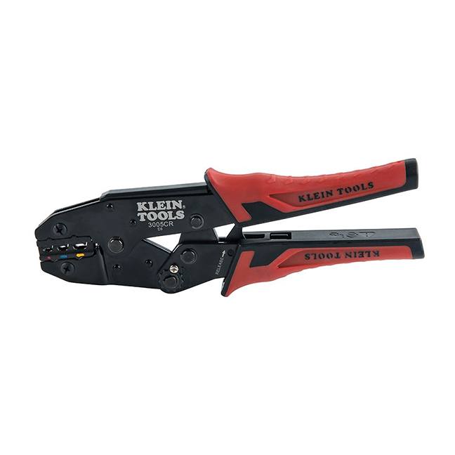 Klein 3005CR Ratcheting Crimper 10-22 AWG Insulated Terminals