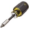 Klein 32308 8-in-1 Multi-Bit Adjustable Length Magnetic Stubby Screwdriver