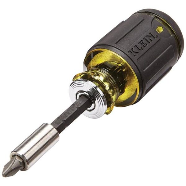 Klein 32308 8-in-1 Multi-Bit Adjustable Length Magnetic Stubby Screwdriver