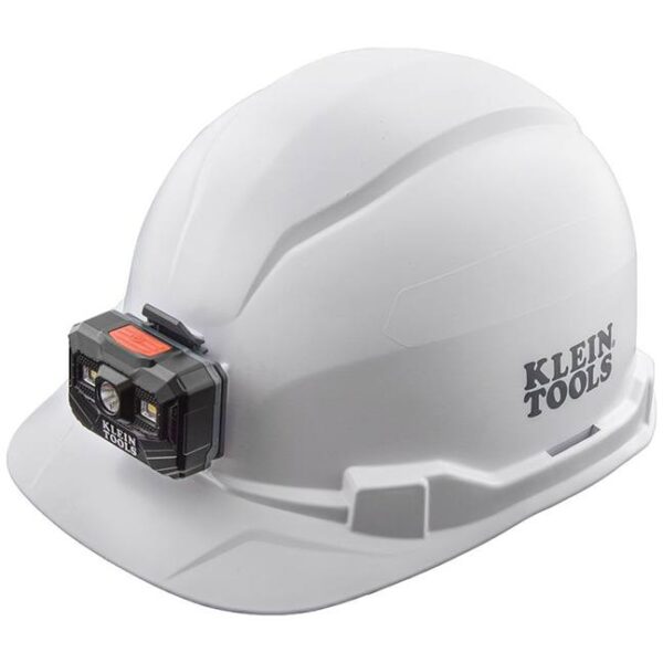 Klein 60107RL Non-Vented Cap Style Hard Hat with Rechargeable Headlamp Klein 60107RL Non-Vented Cap Style Hard Hat with Rechargeable Headlamp