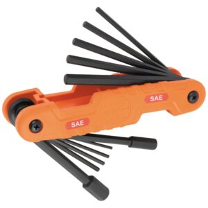 Klein 70550 Pro Folding Hex Key Set 11-Piece