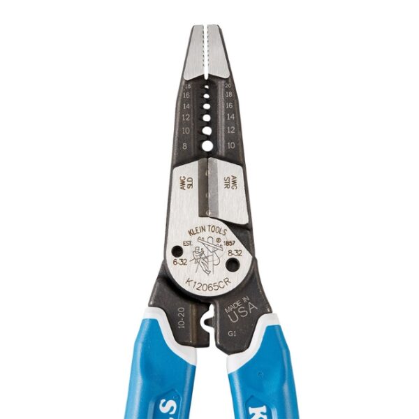 Klein K12065CR KLEIN-KURVE Heavy-Duty Wire Stripper / Cutter / Crimper Multi-Tool