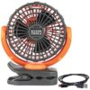Klein PJSFM1 7.64'' (19.4 cm) Rechargeable Personal Jobsite Fan