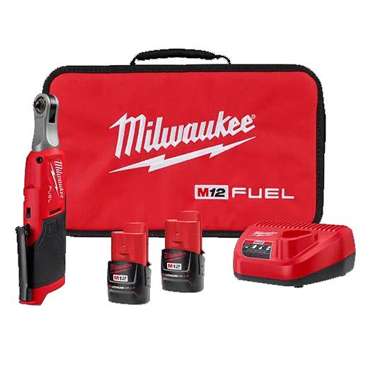 Milwaukee 2566-22 M12 FUEL 1/4" High Speed Ratchet Kit