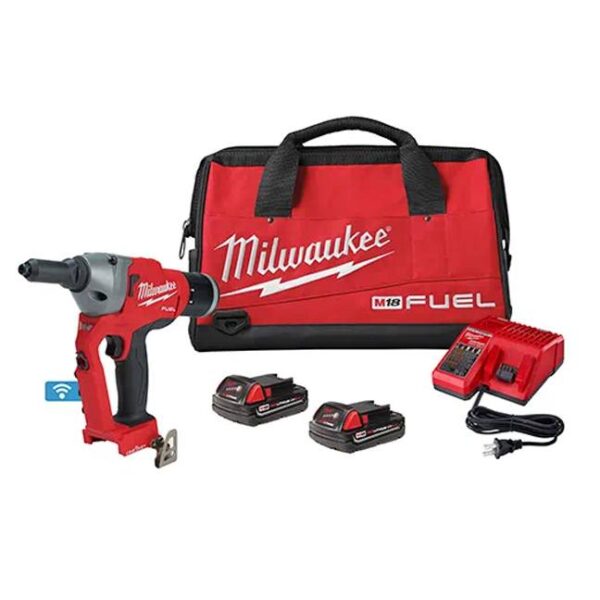 Milwaukee 2660-22CT M18 FUEL 1/4" Blind Rivet Tool Kit with ONE-KEY