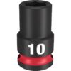 Milwaukee SHOCKWAVE Impact Duty Standard 6 Point Socket Milwaukee 49-66-6134 SHOCKWAVE™ Impact Duty 3/8" Drive 10MM Standard 6 Point Socket