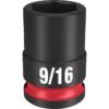 Milwaukee SHOCKWAVE Impact Duty Standard 6 Point Socket 2 Milwaukee 49-66-6130 SHOCKWAVE™ Impact Duty 3/8"Drive 6MM Standard 6 Point Socket