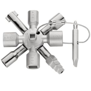 Knipex 001101 3-1/2" (92mm) TWINKEY Universal Control Cabinet Key