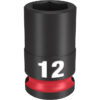 Milwaukee 49-66-6136 SHOCKWAVE™ Impact Duty 3/8"Drive 12MM Standard 6 Point Socket Milwaukee 49-66-6136 SHOCKWAVE™ Impact Duty 3/8"Drive 12MM Standard 6 Point Socket