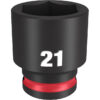 Milwaukee 49-66-6144 SHOCKWAVE™ Impact Duty 3/8" Drive 21MM Standard 6 Point Socket Milwaukee 49-66-6144 SHOCKWAVE™ Impact Duty 3/8" Drive 21MM Standard 6 Point Socket