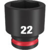 Milwaukee 49-66-6145 SHOCKWAVE™ Impact Duty 3/8" Drive 22MM Standard 6 Point Socket Milwaukee 49-66-6145 SHOCKWAVE™ Impact Duty 3/8" Drive 22MM Standard 6 Point Socket