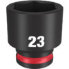 Milwaukee 49-66-6146 SHOCKWAVE™ Impact Duty 3/8" Drive 23MM Standard 6 Point Socket Milwaukee 49-66-6146 SHOCKWAVE™ Impact Duty 3/8" Drive 23MM Standard 6 Point Socket