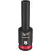 Milwaukee 49-66-6148 SHOCKWAVE™ Impact Duty 3/8" Drive 6MM Deep 6 Point Socket