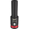 Milwaukee 49-66-6150 SHOCKWAVE™ Impact Duty 3/8" Drive 8MM Standard 6 Point Socket Milwaukee 49-66-6150 SHOCKWAVE™ Impact Duty 3/8" Drive 8MM Standard 6 Point Socket