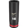 Milwaukee 49-66-6158 SHOCKWAVE™ Impact Duty 3/8" Drive 16MM Deep 6 Point Socket Milwaukee 49-66-6158 SHOCKWAVE™ Impact Duty 3/8" Drive 16MM Deep 6 Point Socket