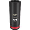 Milwaukee 49-66-6159 SHOCKWAVE™ Impact Duty 3/8" Drive 17MM Deep 6 Point Socket Milwaukee 49-66-6159 SHOCKWAVE™ Impact Duty 3/8" Drive 17MM Deep 6 Point Socket
