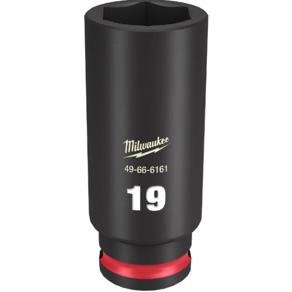 Milwaukee 49-66-6161 SHOCKWAVE™ Impact Duty 3/8" Drive 19MM Deep 6 Point Socket