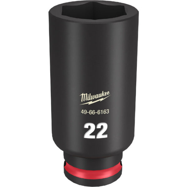 Milwaukee 49-66-6163 SHOCKWAVE™ Impact Duty 3/8" Drive 22MM Deep 6 Point Socket