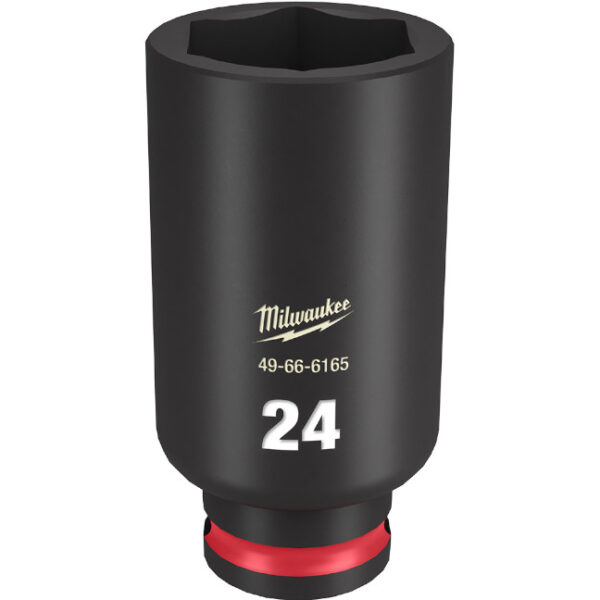 Milwaukee 49-66-6165 SHOCKWAVE™ Impact Duty 3/8" Drive 24MM Deep 6 Point Socket