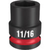 Milwaukee 49-66-6205 SHOCKWAVE™ Impact Duty 1/2" Drive 11/16" Standard 6 Point Socket