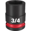 Milwaukee 49-66-6206 SHOCKWAVE™ Impact Duty 1/2" Drive 3/4" Standard 6 Point Socket