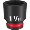Milwaukee 49-66-6211 SHOCKWAVE™ Impact Duty 1/2" Drive 1-1/16" Standard 6 Point Socket