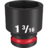 Milwaukee 49-66-6213 SHOCKWAVE™ Impact Duty 1/2" Drive 1-3/16" Standard 6 Point Socket