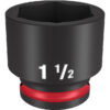 Milwaukee 49-66-6218 SHOCKWAVE™ Impact Duty 1/2" Drive 1-1/2" Standard 6 Point Socket