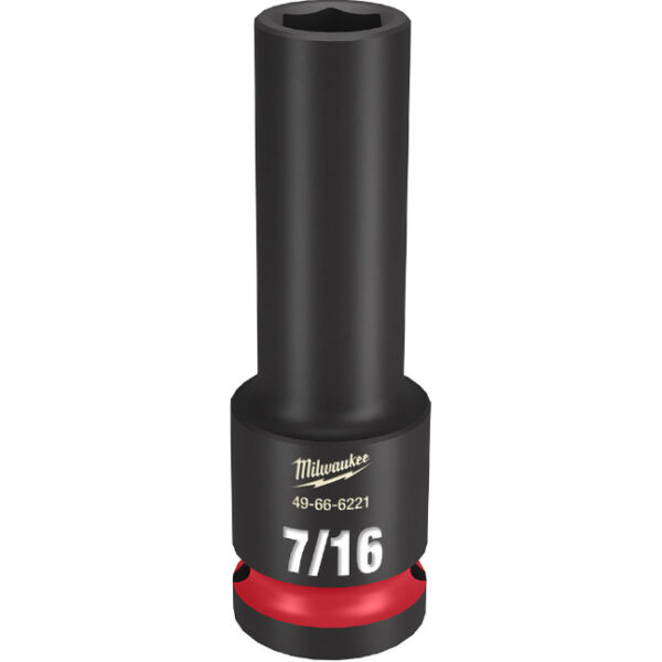 Milwaukee 49-66-6221 SHOCKWAVE™ Impact Duty 1/2" Drive 7/16" Deep 6 Point Socket