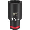 Milwaukee 49-66-6231 SHOCKWAVE™ Impact Duty 1/2" Drive 1-1/16" Deep 6 Point Socket