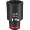Milwaukee 49-66-6235 SHOCKWAVE™ Impact Duty 1/2" Drive 1-5/16" Deep 6 Point Socket