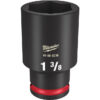 Milwaukee 49-66-6236 SHOCKWAVE™ Impact Duty 1/2" Drive 1-3/8" Deep 6 Point Socket