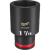 Milwaukee 49-66-6237 SHOCKWAVE™ Impact Duty 1/2" Drive 1-7/16" Deep 6 Point Socket