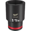 Milwaukee 49-66-6239 SHOCKWAVE™ Impact Duty 1/2" Drive 1-9/16" Deep 6 Point Socket