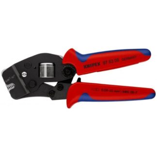 Knipex 975308 7-1/2" (190mm) Self-Adjusting Crimping Pliers for Wire Ferrules with Front Loading