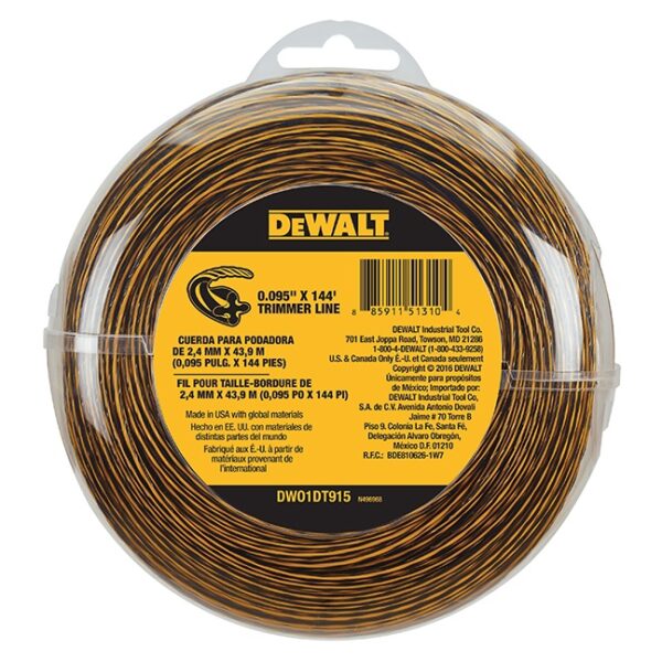 DeWalt DWO1DT915 0.095" x 144 ft. Trimmer Line Spool