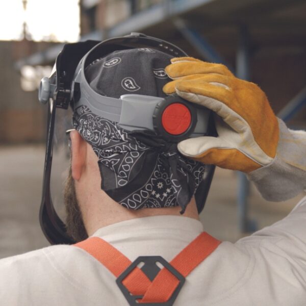 Jackson 14200 MAXVIEW 370 Speed Dial Premium Ratcheting Face Shield - Uncoated