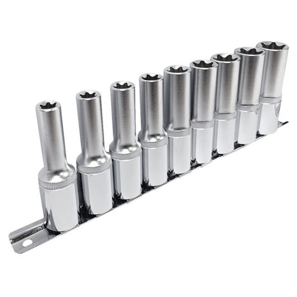 Jet 601322 SS1209DTS 1/2" Drive Deep E Torx Socket Set 9-Piece
