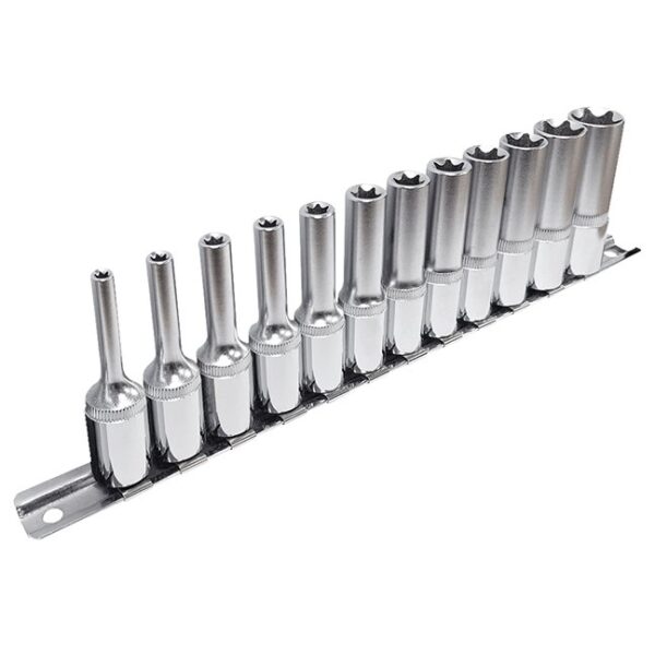 Jet 601235 SS3812DTS 3/8" Drive Deep E Torx Socket Set 12-Piece