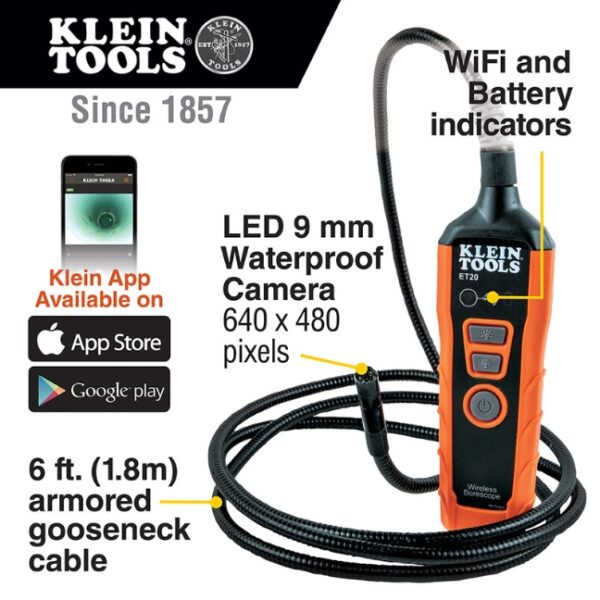 Klein ET20 WiFi Borescope