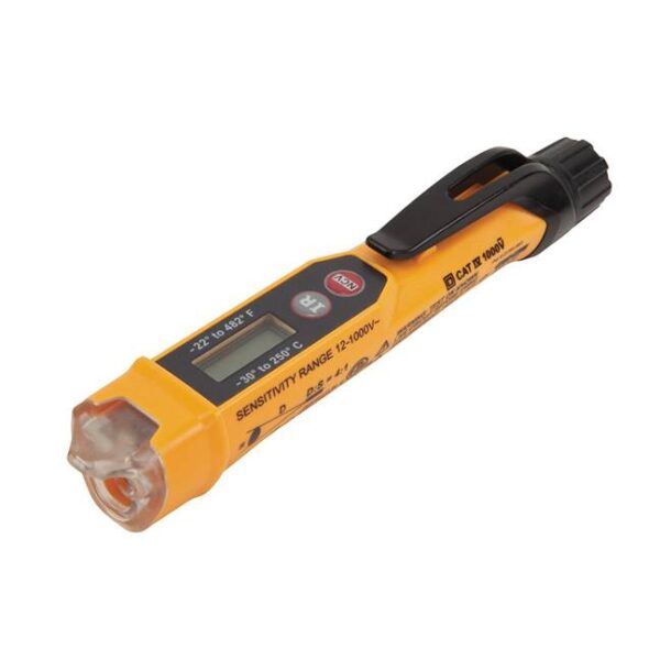 Klein NCVT-4IR Non-Contact Voltage Tester Pen with Infrared Thermometer - 12 to 1000V