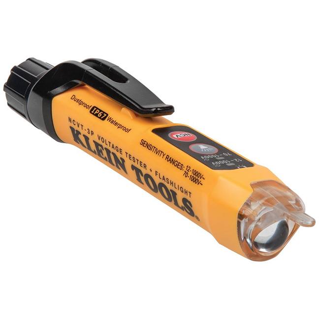 Klein NCVT3P Dual Range Non-Contact Voltage Tester with Flashlight