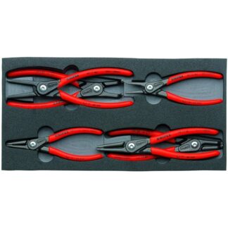 Knipex 002001V02 Circlip Pliers Set - 6 Piece Set in Foam Tray
