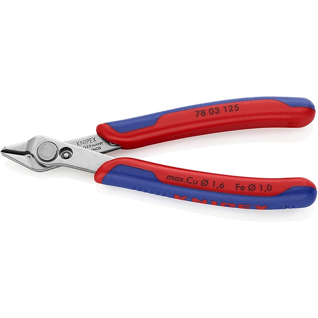 Knipex 7803125 5" (125 mm) Electronics Super Knips® with Comfort Grip