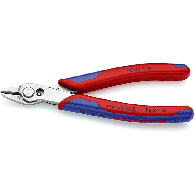Knipex 7803140 5.5" (140 mm) Electronics Super-Knips with Comfort Grip