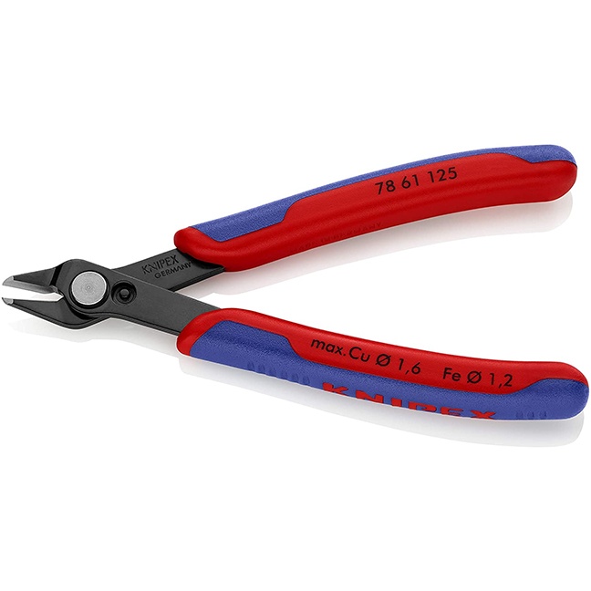 Knipex 7861125 5" (125 mm) Electronics Super Knips® with Comfort Grip
